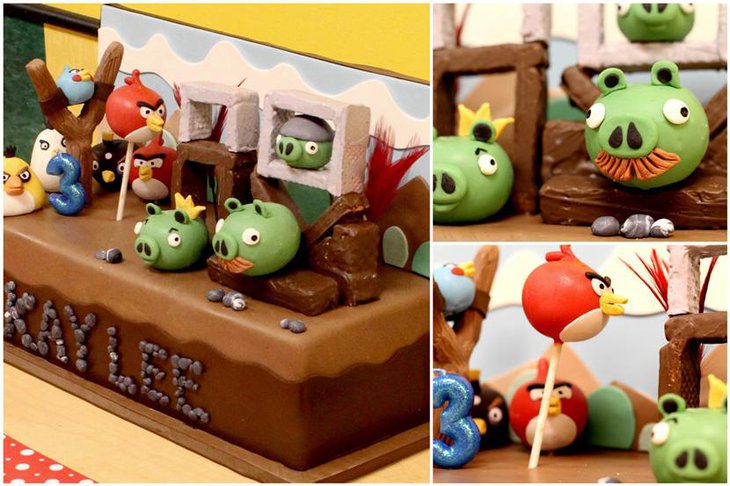 Angry Birds Themed Birthday Table Decor