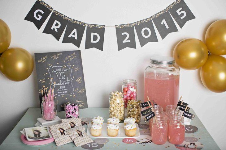 Awesome ideas for girls graduation party centerpieces