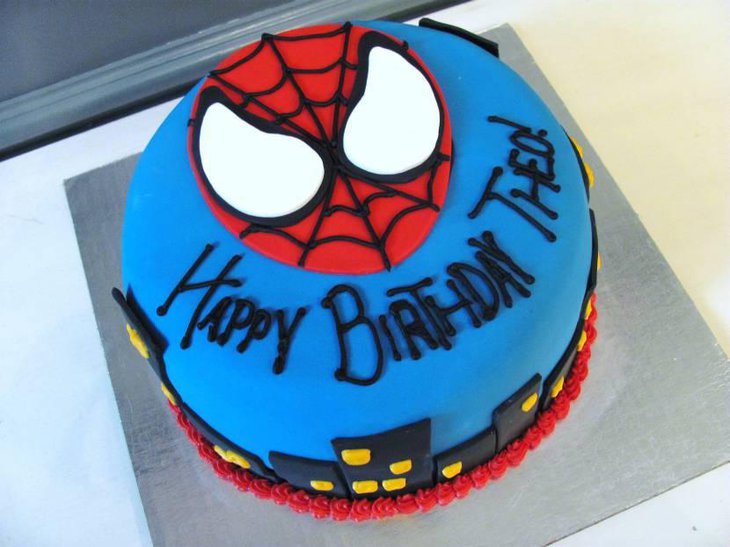 Awesome Spiderman Birthday Cake