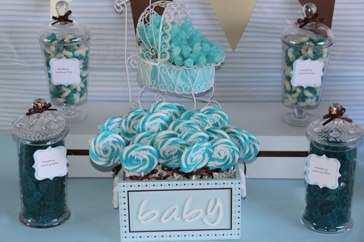 Baby Boy Shower Fascinating Baby Shower Candy Concentration with baby shower candy game