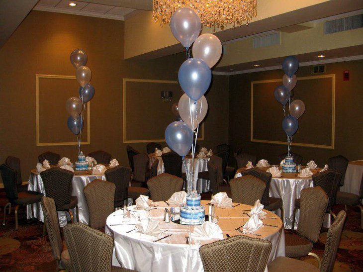 Baby Shower Centerpiece Ideas For Boys With Balloons