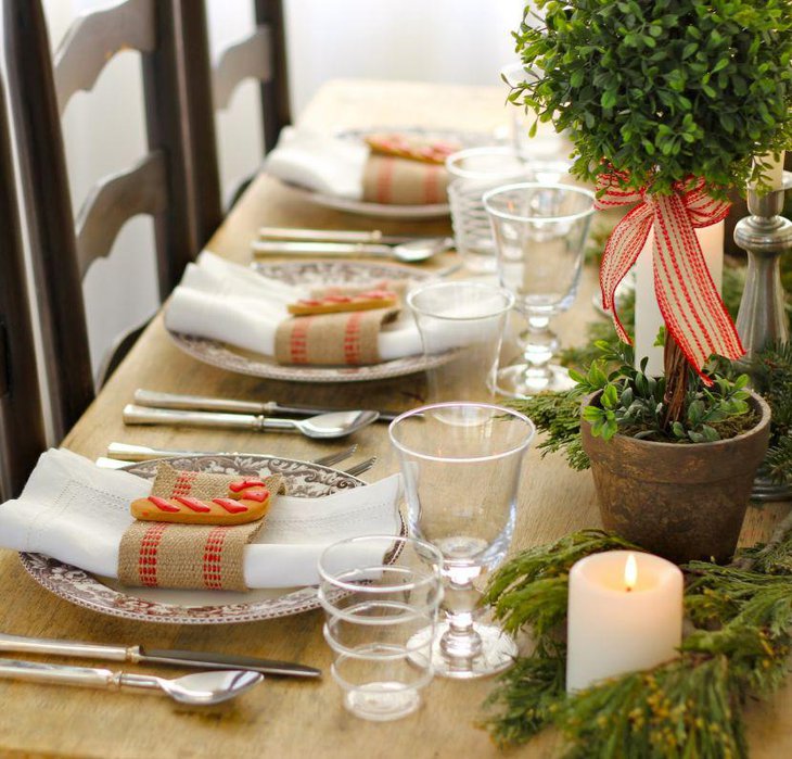 Beautiful DIY decorations on dining table