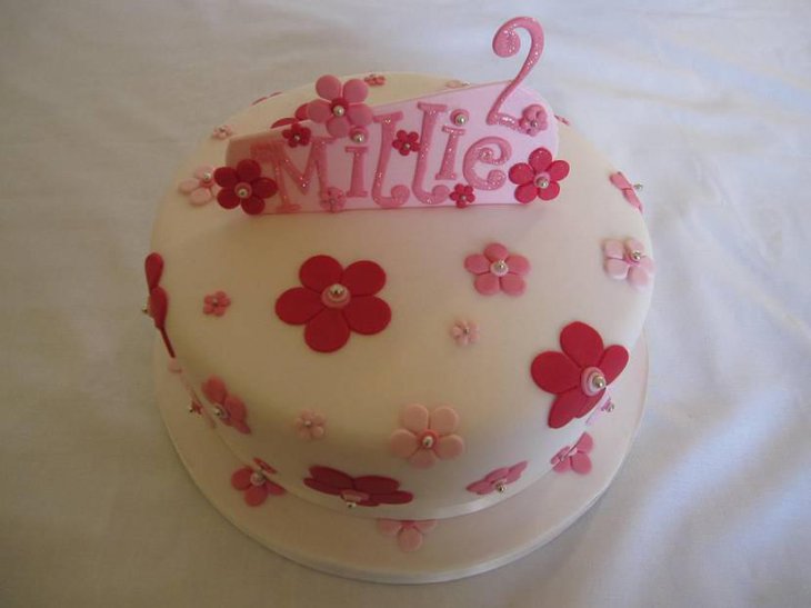 Beautiful Floral Birthday Cake