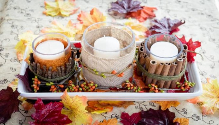 Candles as Inspirational Thanksgiving Centerpieces 4