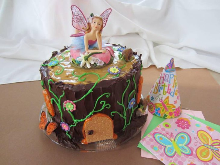 Chocolate Fairy House Cake