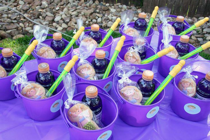 Cute birthday party purple favors for kids