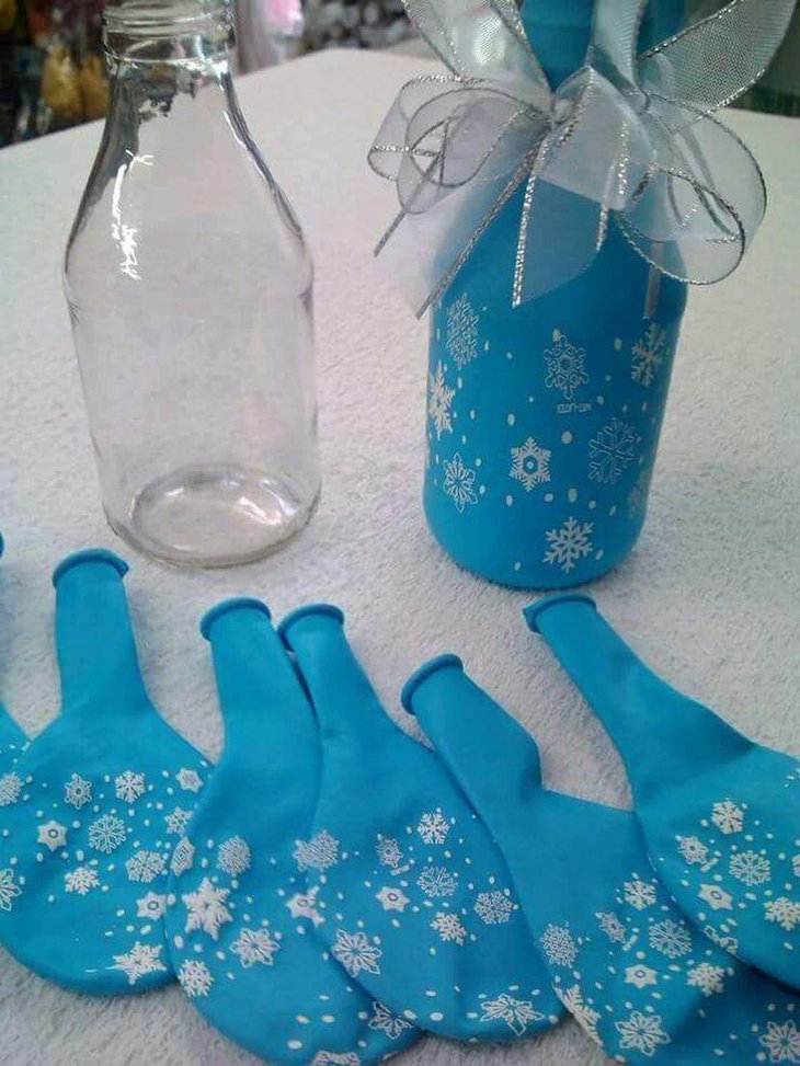 Cute DIY Bottle Decor For Birthday Party Table