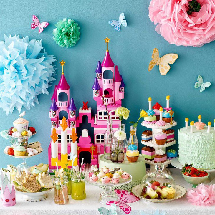Cute Princess themed birthday tablescape