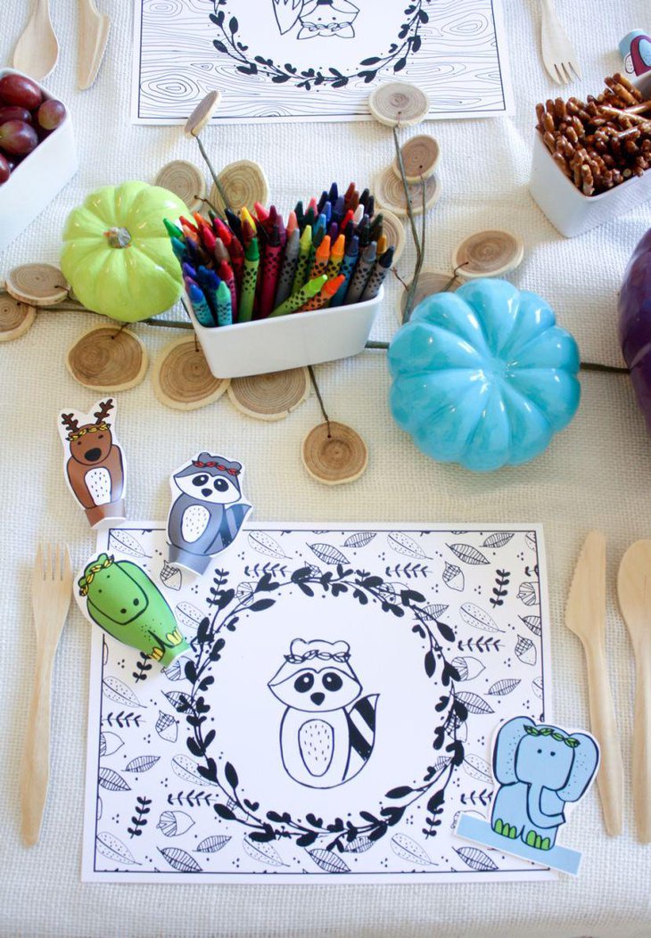 Cute Thanksgiving table decor for kids