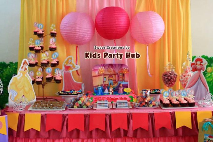 Disney Princess Themed Candy Buffet Ideas