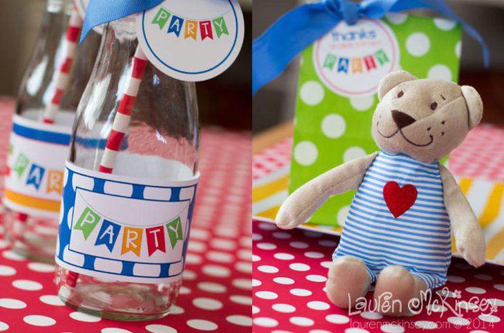 DIY Party Bottles For a Birthday Party Table