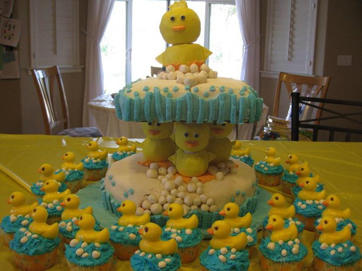 Ducky Creative Spring Baby Shower Idea for Boys