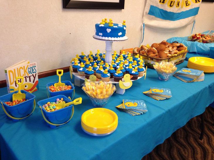 Ducky Lavish and Pretty Spring Baby Shower Idea for Boys
