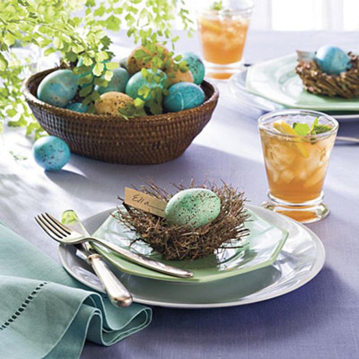 Fast and Easy Indoor DIY Easter Table Settings