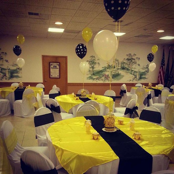 Gorgeous Bee Themed Baby Shower with Balloons