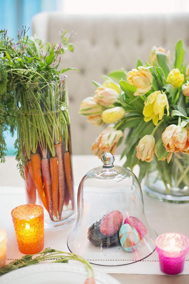 Gorgeous floral decor on spring table
