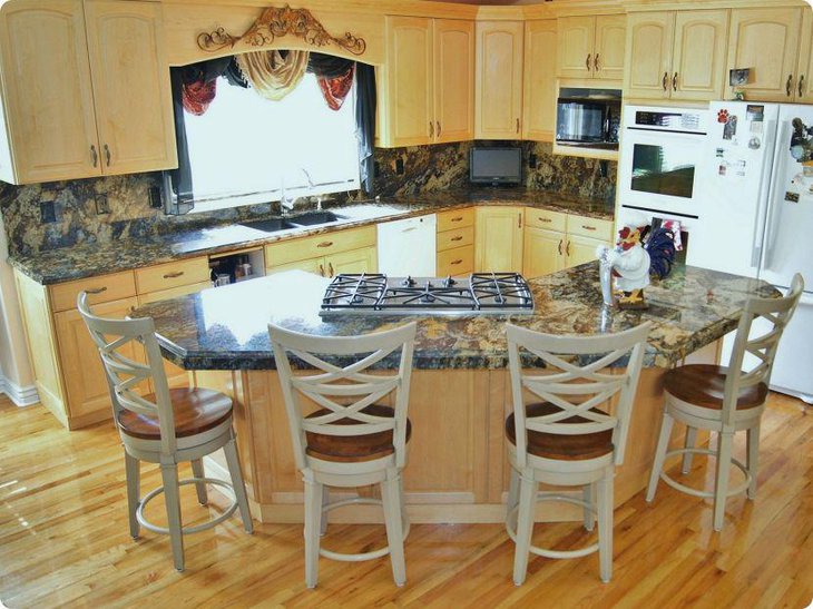Gorgeous granite kitchen dining table