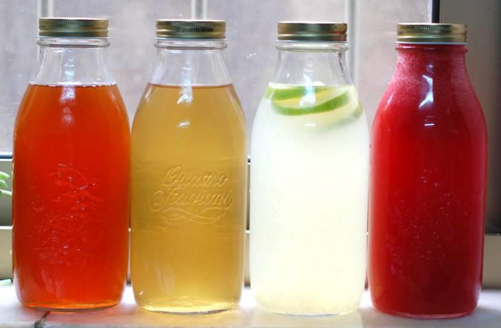 Juices Served in Mason Jars