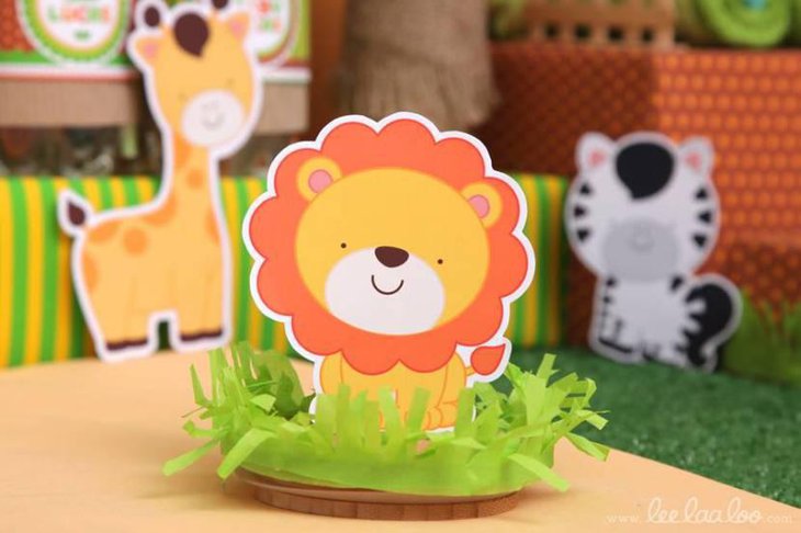 Jungle Theme Baby Shower Animal Decorations