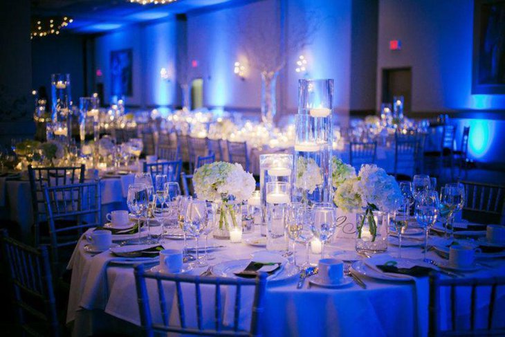 Keep into account the lighting factor when deciding on wedding table centerpieces