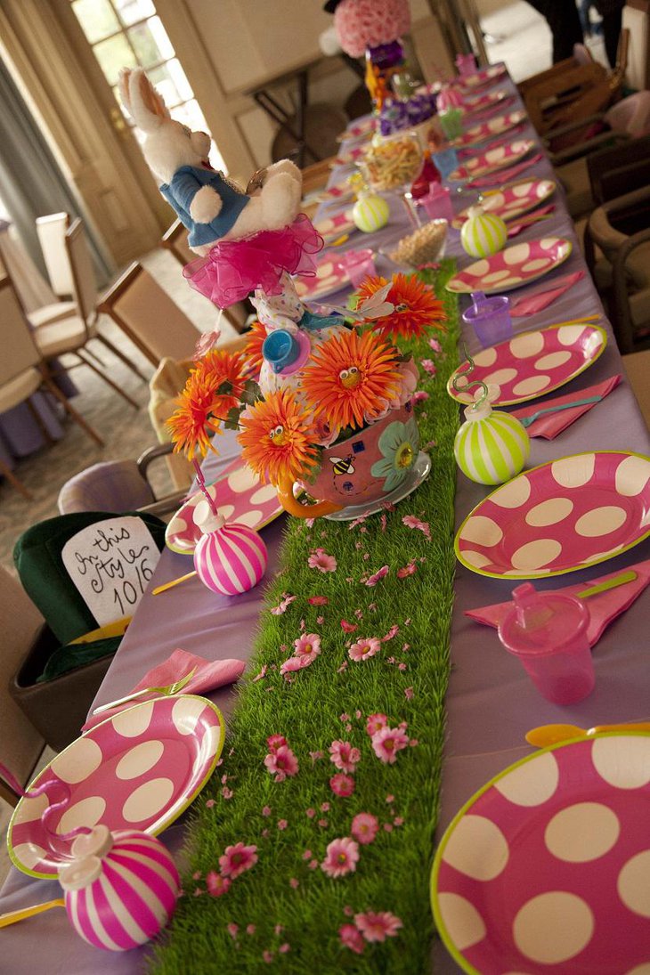 Kids Colorful Pink Easter Decoration Ideas