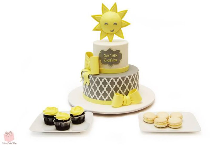 Little Sunshine Baby Shower Cake