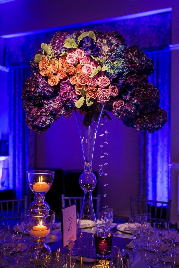 Mesmerizing Purple Floral Arrangement for Weddings