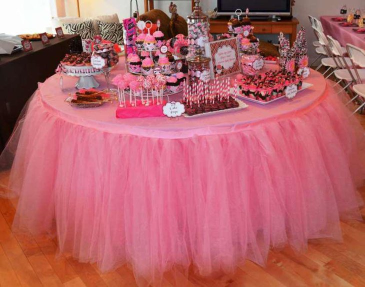 Princesss Gown Styled Dessert Table Decor