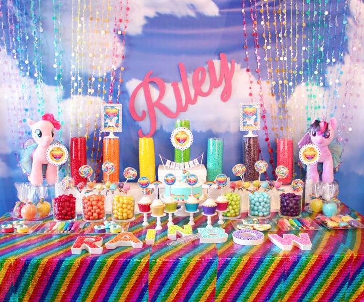 Rainbow Candy Table