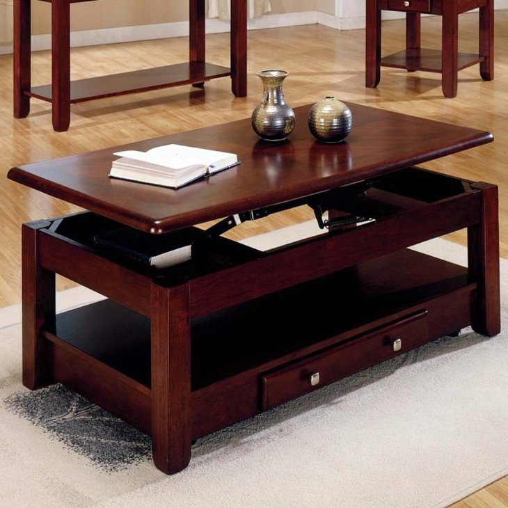 Solid Wood Lift Top Coffee Table