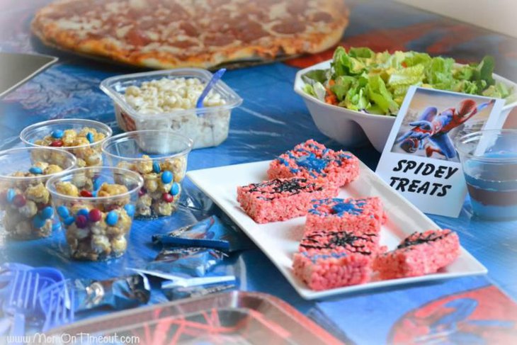 Spiderman Party Food Table