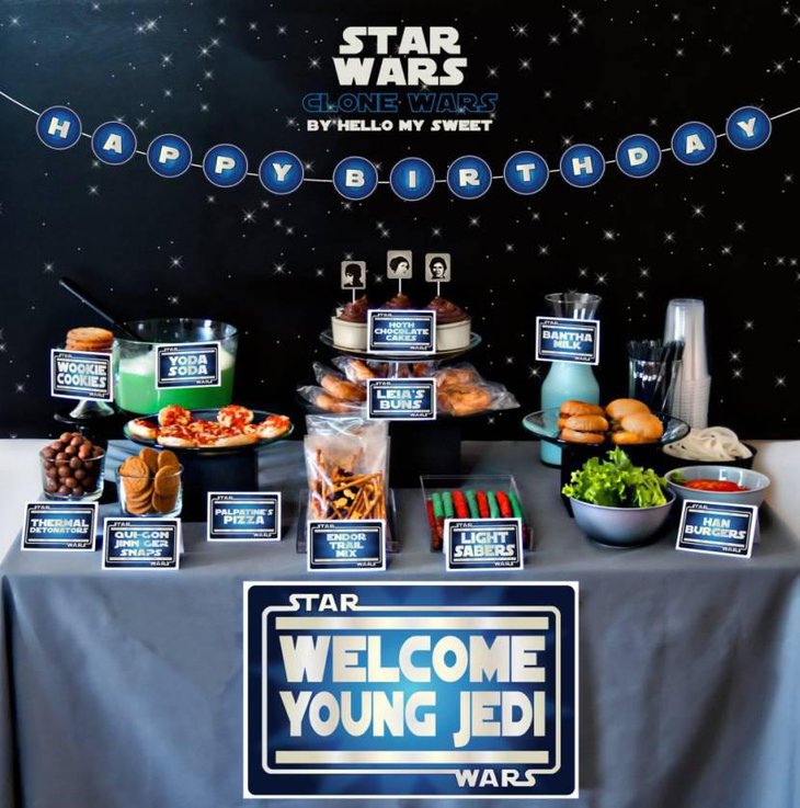 Star Wars Party Buffet Table