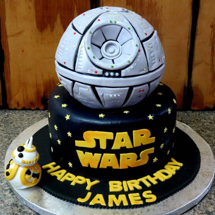Star Wars Themed Birthday Cake
