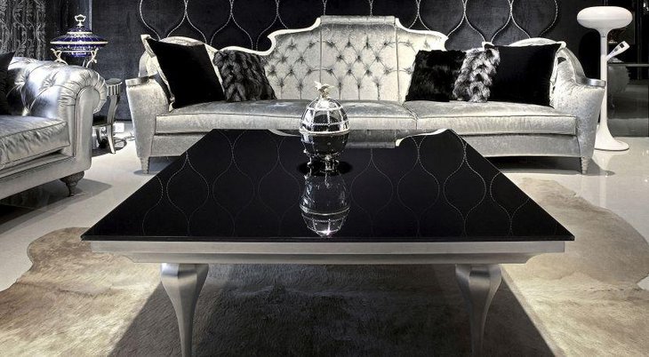 Stunning silver coffee table centerpiece
