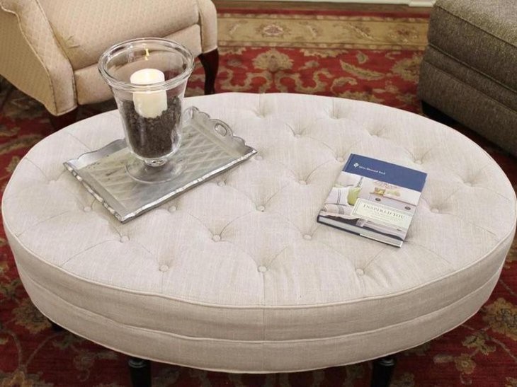 Trendy Ottoman and Coffee Table for Living Room