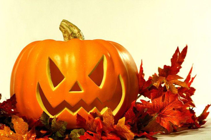 Wicked Jack O Lantern Pumpkin centerpiece for Halloween