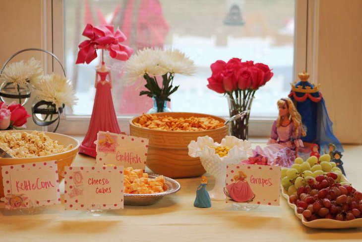A sweet sleeping beauty themed spring birthday table