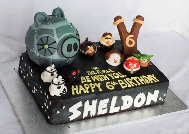 Angry birds Star Wars birthday cake