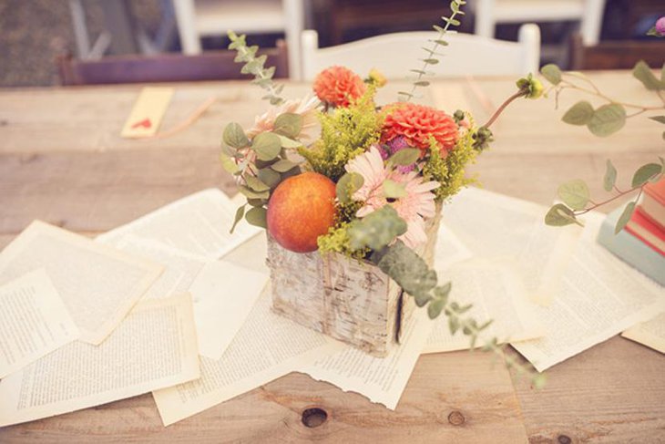 Artistic Old Pages Table Runner