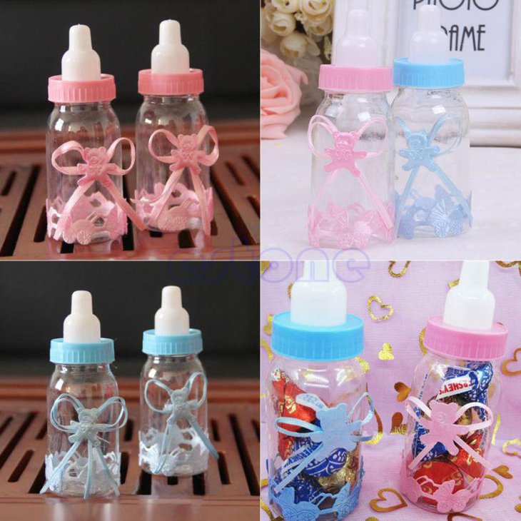 Baby bottle candy box baby shower favors