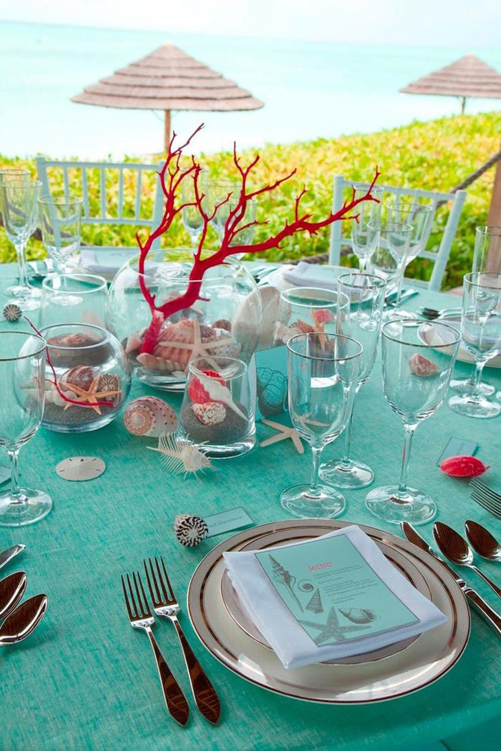 Beach Themed Bridal Shower Party Decor