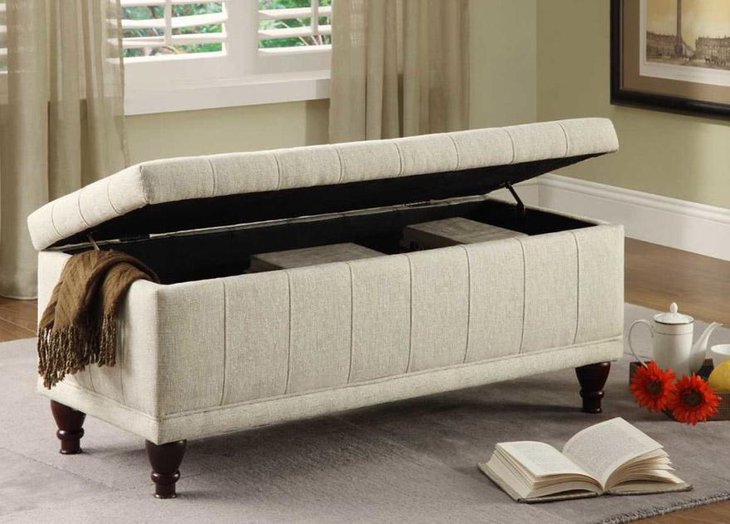 Beautiful Coffee Table Ottoman with Storage