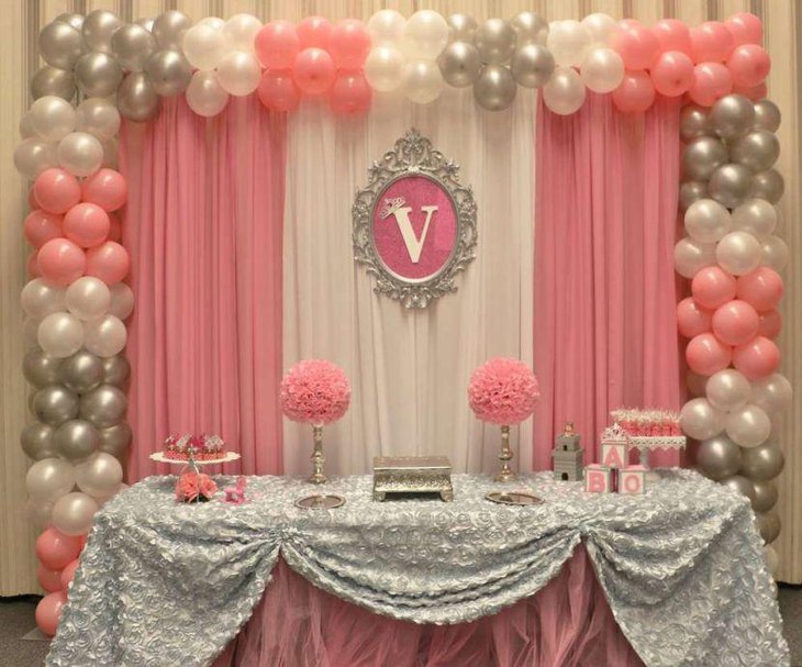 Beautiful princess theme baby shower decoration ideas