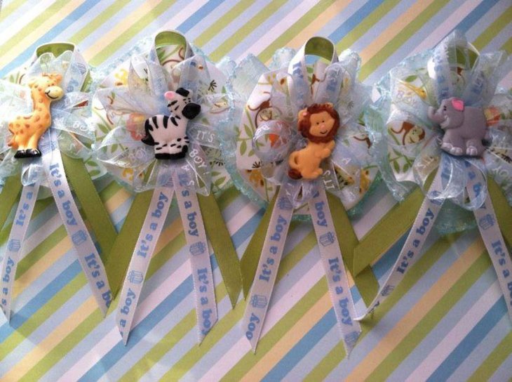 Boy baby shower favors themed on Jungle Safari