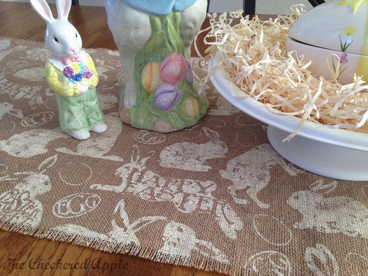 Bunny Brown Simple Easter Runner Ideas