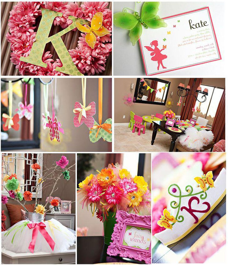Butterfly craft favors for spring birthday tables
