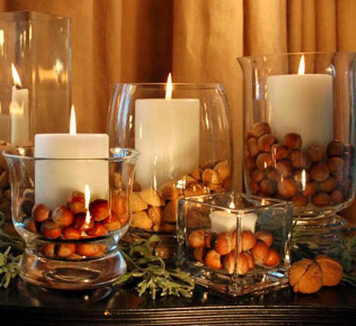 Candles as Inspirational Thanksgiving Centerpieces 2