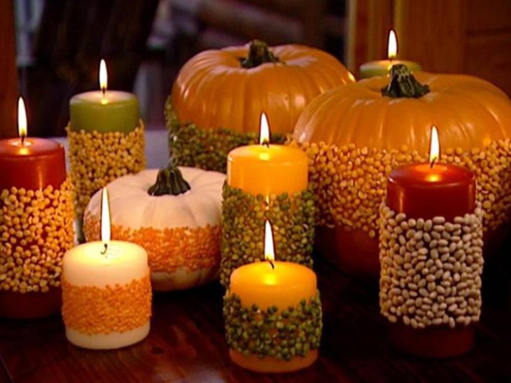 Candles as Inspirational Thanksgiving Centerpieces 3