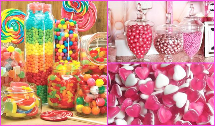 Candy Sweet Mason Jar Decorations