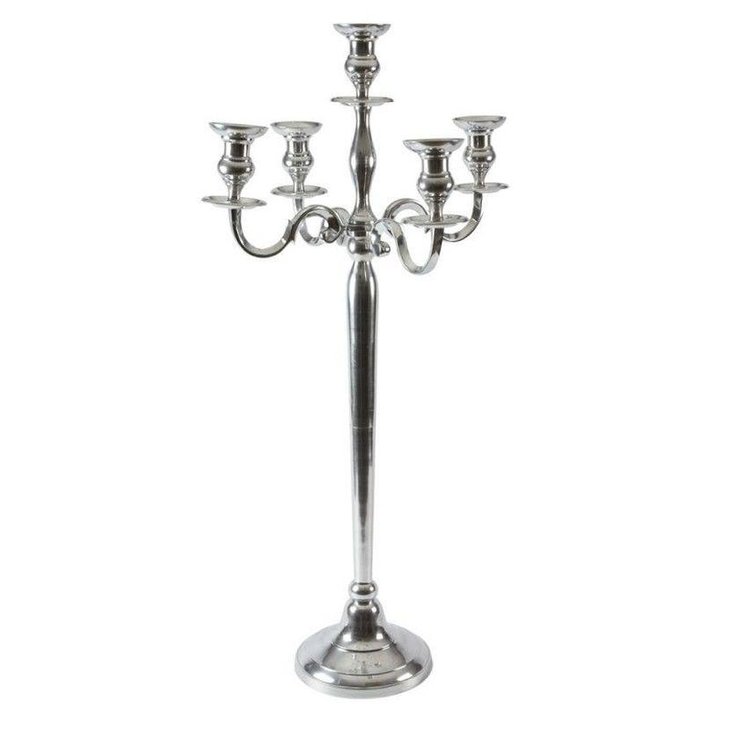 Cheap aluminium candelabra centerpiece for wedding tables